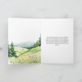 Mooie lente landschap bruiloft bedankkaart (Binnen)