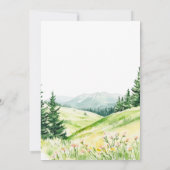 Mooie lente landschap bruiloft kaart (Achterkant)