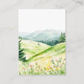 Mooie lente landschap bruiloft register informatiekaartje (Achterkant)