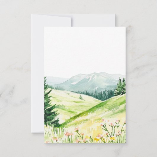 Mooie lente landschap trouw RSVP (Achterkant)