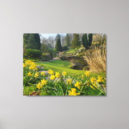 Mooie lente narcissen canvas afdruk