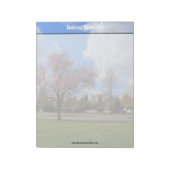 Mooie lente park landschapsfotografie notitieblok (Linkerzijde)