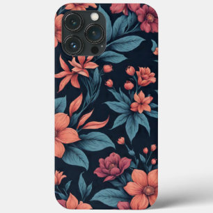 Mooie lente roze & rood bloemmotief kunst Case-Mate iPhone case