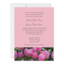 Mooie lente roze tulp bloemen christelijke bruilof