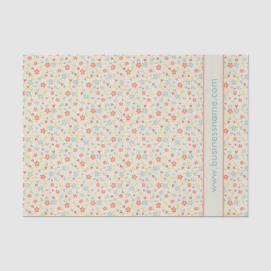 Mooie lente vintage bloem tissuepapier (Voorkant)
