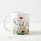 Mooie lente weide bloemen wrap koffiemok (Links)