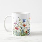 Mooie lente weide bloemen wrap koffiemok (Links)
