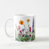 Mooie lente weide bloemen wrap koffiemok (Links)