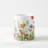 Mooie lente weide bloemen wrap koffiemok (Center)