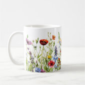 Mooie lente weide bloemen wrap koffiemok (Links)