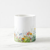 Mooie lente weide bloemen wrap koffiemok (Center)