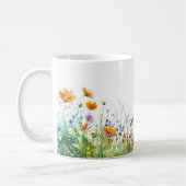Mooie lente weide bloemen wrap koffiemok (Links)