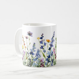 Mooie lente weide bloemen wrap koffiemok