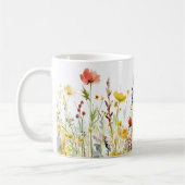 Mooie lente weide bloemen wrap koffiemok (Links)