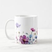 Mooie lente weide bloemen wrap koffiemok (Links)