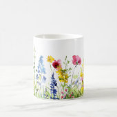 Mooie lente weide bloemen wrap koffiemok (Center)