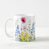 Mooie lente weide bloemen wrap koffiemok (Links)