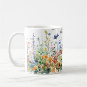 Mooie lente weide bloemen wrap koffiemok (Links)