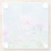 Mooie lente wilde bloemen glazen onderzetter (Achterkant)