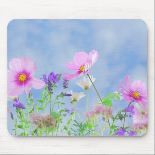 Mooie lente wilde bloemen muismat