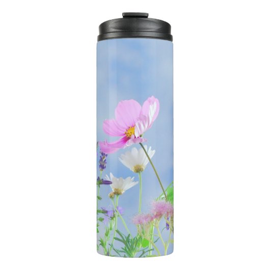 Mooie lente wilde bloemen thermosbeker (Voorkant)