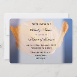 mooie lente wilde gele klaproos bloem feest kaart