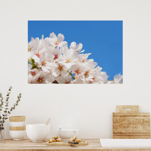 Mooie lentebloemen poster (Keuken)