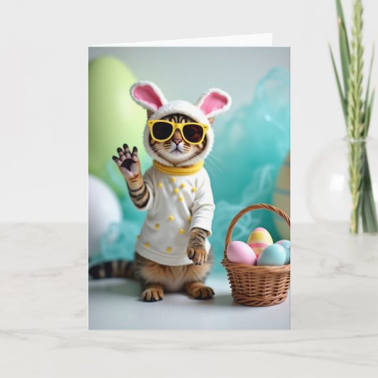 Mooie Lentebrieftkaart met Katt Kaart (Voorkant)