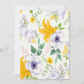 Mooie lentemorning Florals Couples Shower Kaart (Achterkant)