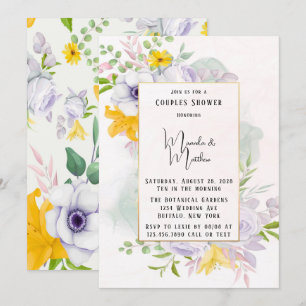 Mooie lentemorning Florals Couples Shower Kaart