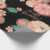 Mooie lentepiektuindecoratieve dag cadeaupapier (Hoek)