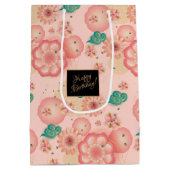 Mooie lentepiektuindecoratieve dag medium cadeauzakje (Achterkant)