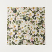 Mooie lentesbloem met bloesems wandkleed (Voorkant)