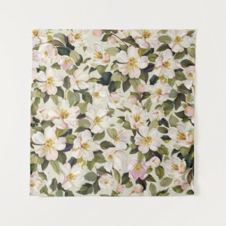 Mooie lentesbloem met bloesems wandkleed