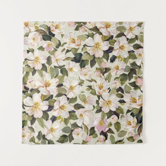 Mooie lentesbloem met bloesems wandkleed (Voorkant)