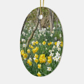Mooie lentesdioltuin keramisch ornament (Links)
