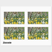 Mooie lentesdioltuin rechthoekige sticker (Vel)