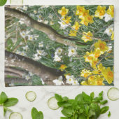 Mooie lentesdioltuin theedoek (Gevouwen)