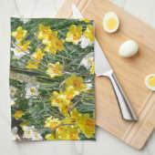Mooie lentesdioltuin theedoek (Quarter Fold)