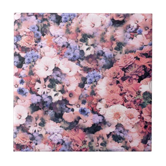 Mooie lentesFloral Tegeltje (Voorkant)