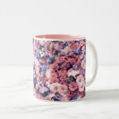 Mooie lentesFloral Tweekleurige Koffiemok (Voorkant rechts)
