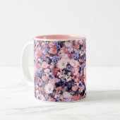 Mooie lentesFloral Tweekleurige Koffiemok (Voorkant links)