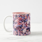 Mooie lentesFloral Tweekleurige Koffiemok (Links)