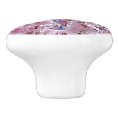 Mooie lenteskers bloesems keramische knop (Zijkant)