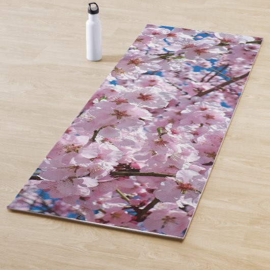 Mooie lenteskers bloesems yogamat (In situ)