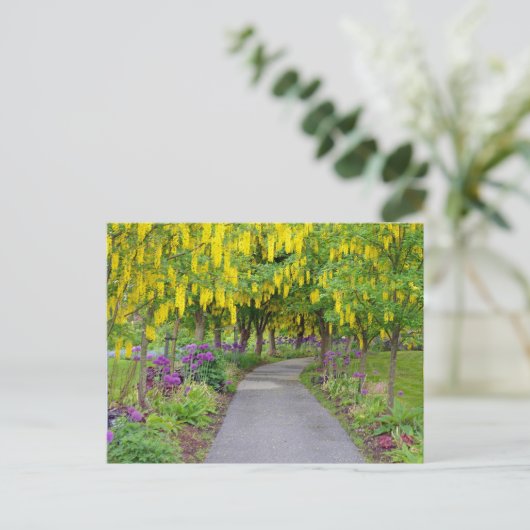 Mooie lentestuin briefkaart (Staand voorkant)