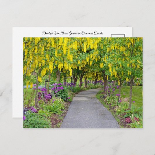 Mooie lentestuin briefkaart (Voorkant / Achterkant)