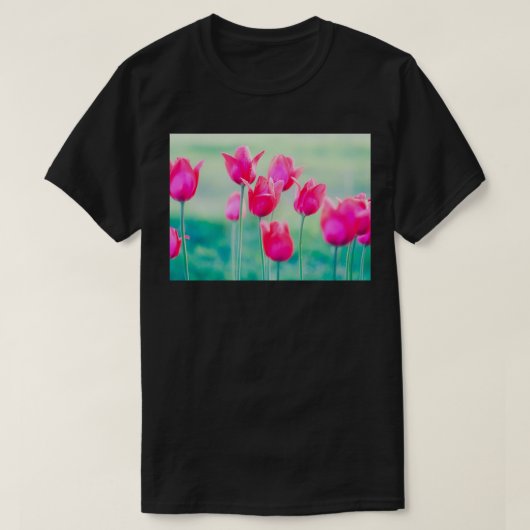 Mooie lentetelers groeien in tuin t-shirt (Design voorkant)