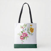 Mooie lentevloerbloemen Canvas tas (Voorkant)
