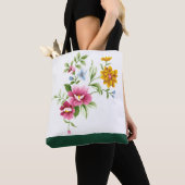 Mooie lentevloerbloemen Canvas tas (Dichtbij)
